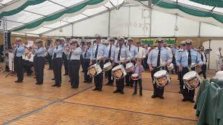 Königgrätzer Marsch Schützenfest Neuenhausen 2023 Tambourcorps quotSandhasenquot Neuenhausen [upl. by Nalon279]