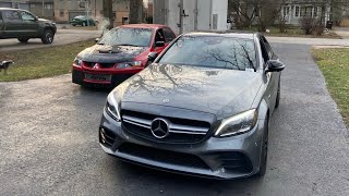 2020 C43 AMG Resonator Delete With Performance Exhaust [upl. by Suiddaht]