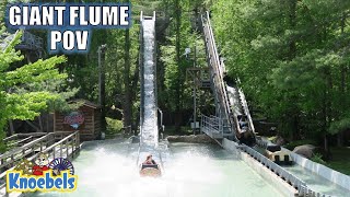 Giant Flume POV 2022 4K 60FPS Knoebels Hopkins Log Flume  NonCopyright [upl. by Haldane]