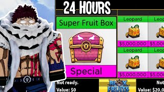 Trading SUPER FRUIT BOXES for 24 Hours in Blox Fruits [upl. by Kirchner]