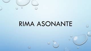 RIMA ASONANTE [upl. by Ettolrahc]