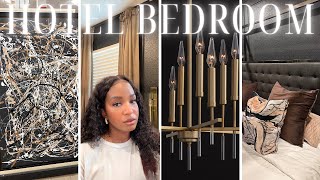 Turning my master bedroom into a luxury hotel suite part 1  Interior designer Bedroom makeover [upl. by Dove]