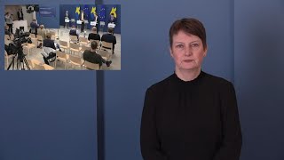 Teckenspråkstolkat Pressträff om stöd till Ukraina [upl. by Micco]