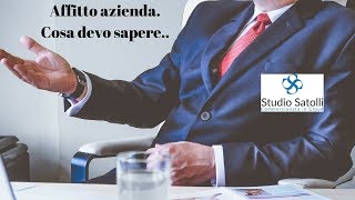 Affitto contratto azienda Cosa devo sapere [upl. by Nivad]