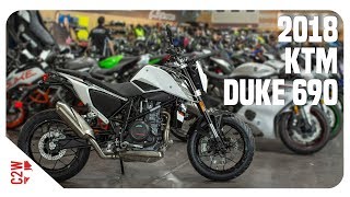 2018 KTM Duke 690  First Ride [upl. by Marleah943]