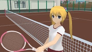 Playing Tennis Shoujo City update 0816 [upl. by Yrro]