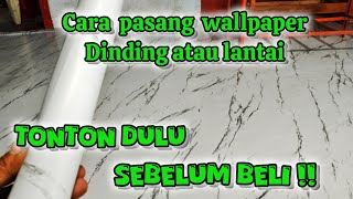 Cara memasang wallpaper lantai atau dindingcarapasangwallpaperwalpapper idecreativ87 [upl. by Mw]