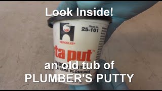 Look Inside Old plumbers putty from Home Depot [upl. by Eirdua]