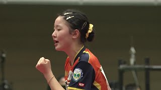 【第4回】女子準決勝 張本美和 vs 佐藤瞳｜パリ五輪日本代表選考会 プレイバック｜Harimoto Miwa vs Sato Hitomi [upl. by Dolph545]