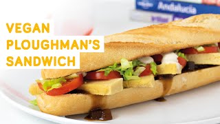 Vegan Ploughmans sandwich recipe  easy and delicious [upl. by Godred]