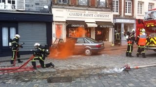 Les sapeurspompiers en exercice à Honfleur [upl. by Arinaj397]