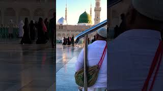 Best View Of Masjid Nabawi  Gumbad E Khazra Cinematic View madina masjidnabawi [upl. by Crysta]