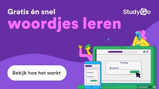 Woordjes leren op StudyGo hoe werkt dat [upl. by Elletnuahs]