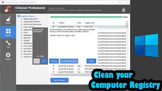 How to Clean your Computer Registry amp Faster Laptop Windows 10  Free Registry Cleaner [upl. by Ysdnyl]