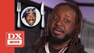 TPain Sparks Madness By Saying Tupac Would Have Gotten “Lyrically Ate” [upl. by Odlaw615]