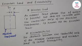 What is Eccentric load  Engineering Mechanics  Being Learning [upl. by Luis437]