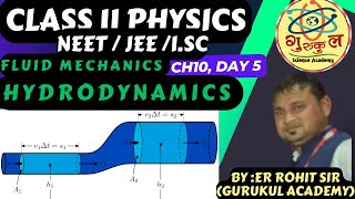 class 11 physics chapter 10 lec 5 Fluid mechanics  all concepts and tricks neetjeeisc laminar [upl. by Orin]