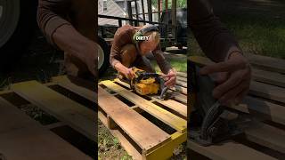 Making a Deck for a Trailer with Free Pallets [upl. by Rori170]