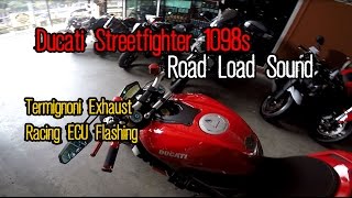 Ducati Streetfighter 1098s Termignoni Exhaust Sound Test Ride ep13 [upl. by Jasmine]