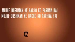 Mujhe Dushman ke Bachon ko Parhana Hai Lyrics ISPR Song [upl. by Notrub]