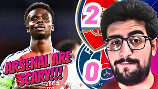 ARSENAL ARE SCARY ARSENAL 20 PSG ARSENAL DEFENCE COOKING HAVERTZ CLASS SAKA FREEKICK GOAL [upl. by Iknarf851]