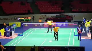 Nice Angle  Lin Dan vs CHEAM June Wei  Badminton Thailand Masters 2019 [upl. by Apilef]