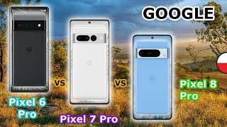 GOOGLE Pixel 6 Pro  vs  Pixel 7 Pro  vs  Pixel 8 Pro [upl. by Gylys951]