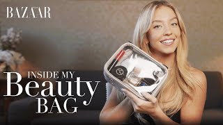 Sydney Sweeney Inside my beauty bag  Bazaar UK [upl. by Aciraa]