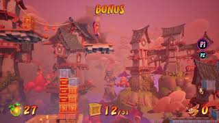 Crash Bandicoot 4 Tranquility Falls  Give It a Spin  Bonus Level All Boxes [upl. by Hobey577]