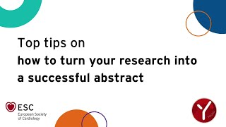 Top tips to turn your research into a successful abstract [upl. by Kori722]