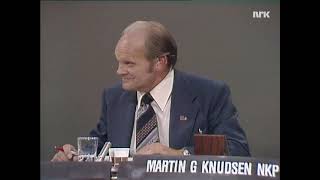 Partilederdebatt 1977 8 Kåre Willoch om basepolitikk [upl. by Llertnac135]