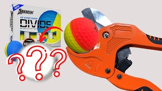 WHATS INSIDE A DUEL COVER SRIXON Q STAR GOLF BALL shorts [upl. by Elwina]