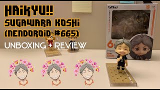 Haikyu Sugawara Koshi Nendoroid 665 Unboxing  Review 🧡🥺🖤 [upl. by Marja207]