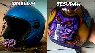 Airbrush effect  helm butut jadi baru lagi [upl. by Ifar]