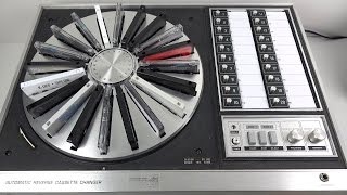 Fascinating Vintage 20 Cassette Carousel from 1972  Panasonic RS296US [upl. by Karee]