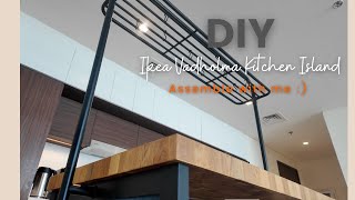 DIY  Assembling my new IKEA VADHOLMA Kitchen Island  Watch the Process [upl. by Eilzel704]