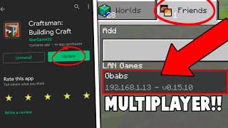 How To Make ONLINE MULTIPLAYER SERVER in Craftsman UPDATE  Craftsman building craft [upl. by Deadman]