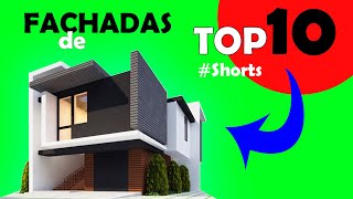 10 MODELOS de CASAS com FACHADA BONITA e MODERNA Shorts [upl. by Golda]