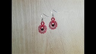 Tatting earrings quotDropquot [upl. by Carlo]