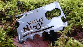 Outdoorheinz  Ninja Wallet Kredit Card Multi Tool [upl. by Ardnod]