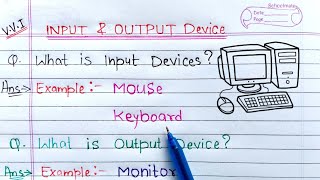 Input amp Output devices of computer  Learn Coding [upl. by Atekehs]