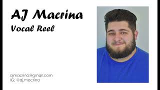 AJ Macrina Vocal Reel 2024 [upl. by Elspeth]