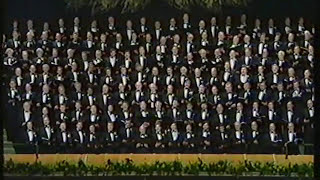 Treorchy Male Choir singing quotThe Soldiers Chorusquot on St Davids Day 1989 [upl. by Nahsaj]