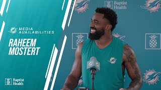 Raheem Mostert This offense is going to be highflying l Miami Dolphins [upl. by Xonnel]