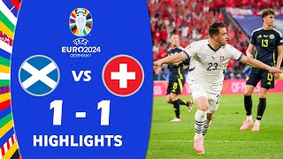 Schottland gegen Schweiz 11 Highlights Tor  UEFA Euro 2024 [upl. by Rehpotsirc]