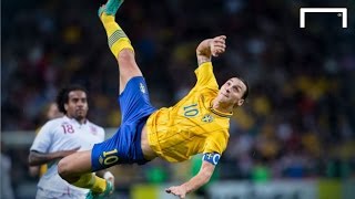 Zlatan Ibrahimovics famous 30yard bicycle kick vs England [upl. by Maurice]