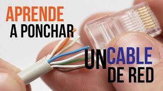 Ponchar Cable de Red UTP  Rj45 Norma Basica para siempre 2022 [upl. by Minda]