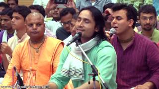 Maha Bhagavat Prabhu Singing Hare Krishna Maha Mantra Evening Session at Namotsava Kirtan Festival 2 [upl. by Atsirc]