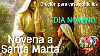 NOVENA A SANTA MARTA Día Noveno oración por los casos difíciles 🙏🏻 [upl. by Anale]