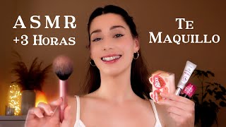 ASMR TE MAQUILLO HASTA QUE TE DUERMAS 🌙💤 3 Horas Roleplay en Español 🤍 Atención Personal [upl. by Tnecillim]